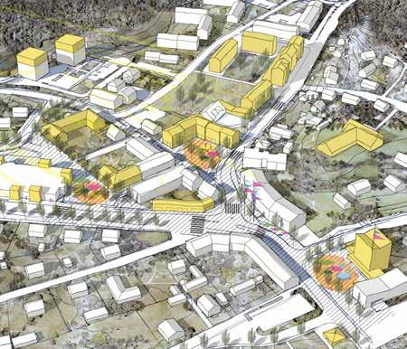 Inledning Planens syfte Syftet med planprogrammet är att stärka Lyckeby centrum och dess identitet genom en mer sammanhållen bebyggelsestruktur där trafikens dominans minskas till förmån för ett