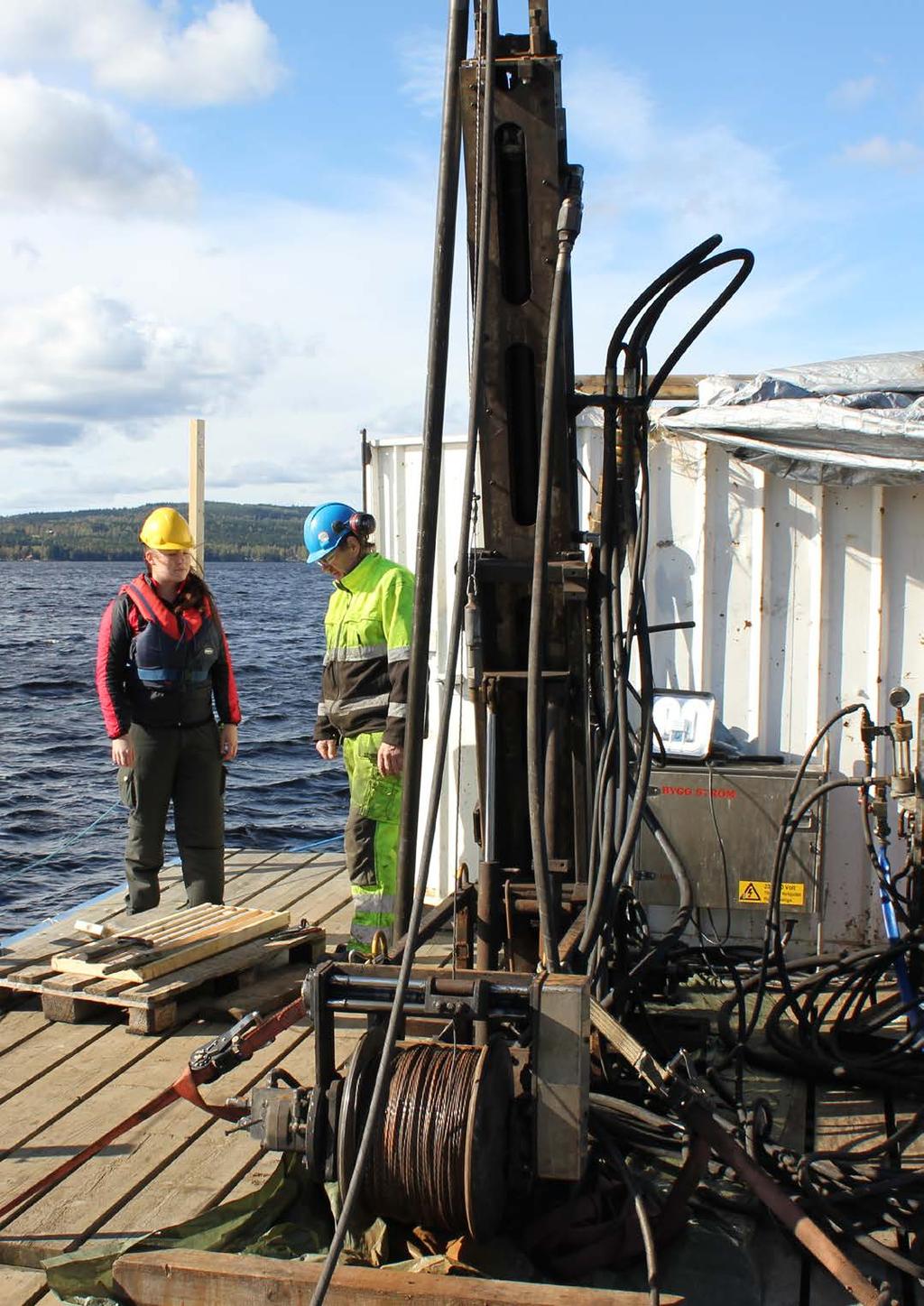Borrfas Under hösten 2012 genomförde Nordic Iron Ore kärnborrning både från pråmar på sjön Väsman och från dess södra strand det så kallade Finnäset.