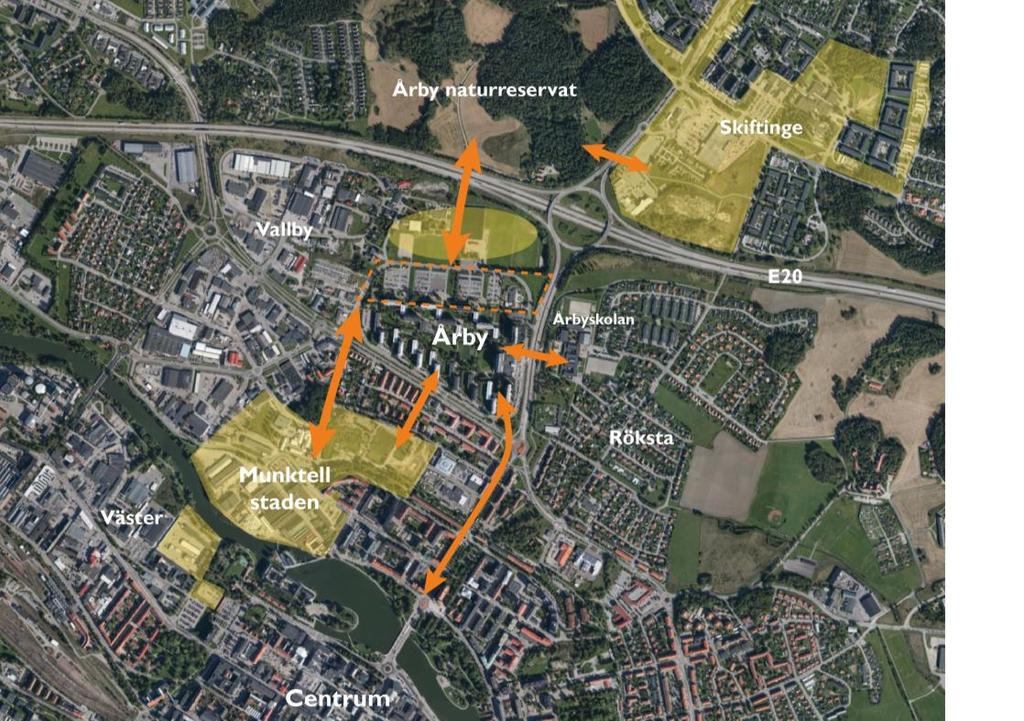 Eskilstuna kommun 2017-09-07 4 (9) 5, Fortsatt barnsäker stadsdel. Trafiklösningar ska förhindra genomfartstrafik och underlätta en säker kontakt mellan stadsdelen och grönområden.