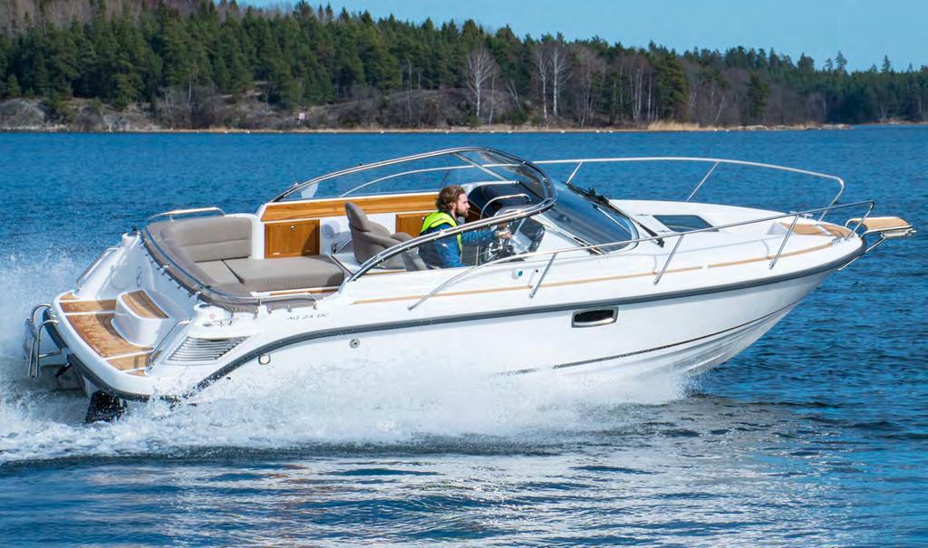 AQUADOR 24 DAY CRUISER MERCURY BENSIN 4.5L SEACORE DTS, V6, 250 HK, BRAVO 3.