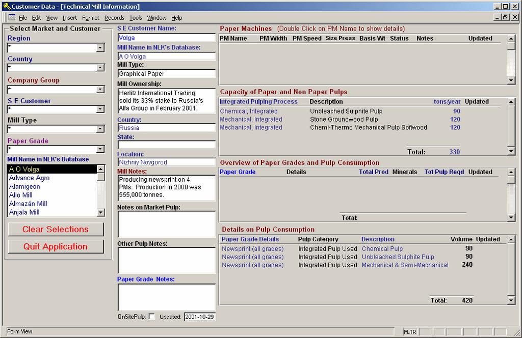 Customer Data Technical Mill Information Figur 17, Customer Data Technical Mill Information Detta är ett verktyg som egentligen ligger