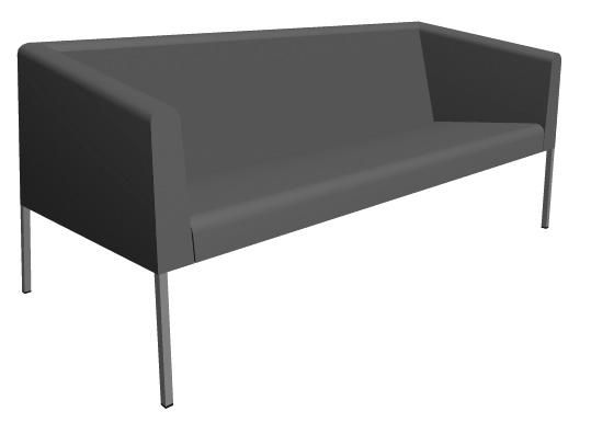 E 16 895:- Prisgrupp F - Pricegroup F 17 571:- Läder - Leather 24 882:- *) Tyg Fabric: 435 cm 1 39 80 73 BOXER SA-290 Soffa. Underrede i krom eller silverlackerad metall. Sofa.