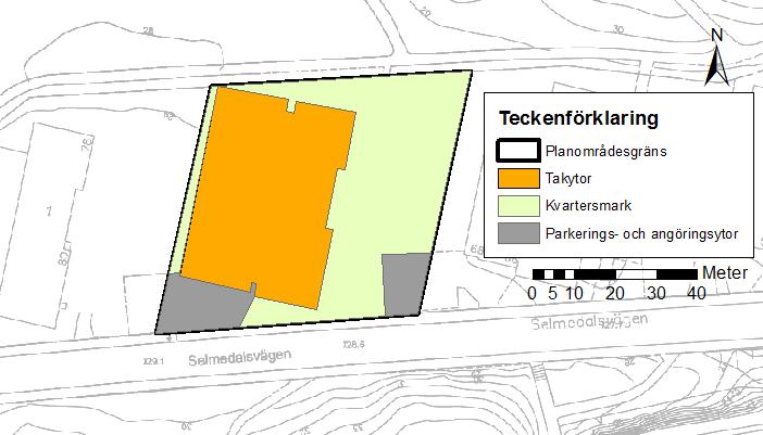 Förändringen i markanvändning medför en något ökad andel hårdgjorda ytor inom planområdet.