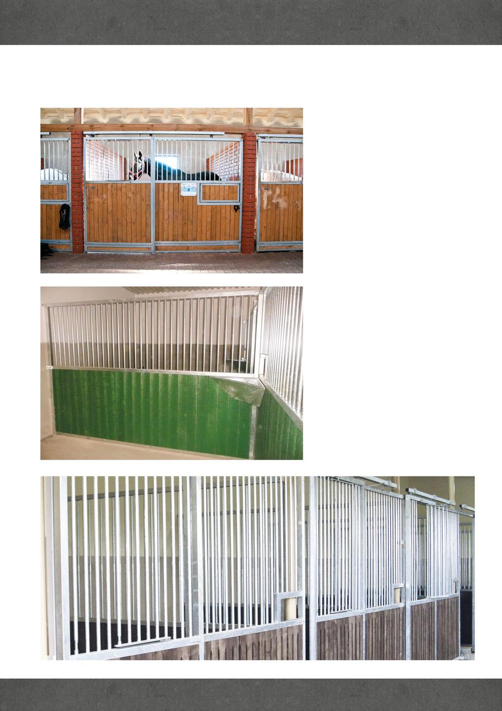 Stallinredning Stallinredning Tillverkas efter Dina önskemål Standard höjd på 2,25 m, finns med gran, ek, lärk, hardwood eller plastfyllning.