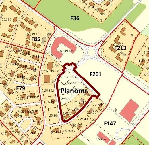Detaljplaner Gällande detaljplan F201 Detaljplan för del av Björnhovda 25:2 m.fl., Granitvägen. Laga kraft 2012-01- 19. I berört område medger planen bostäder i form av friliggande villabebyggelse.