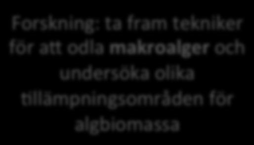 ProdukAon av marina organismer och tjänster inom va2enbruk och marin
