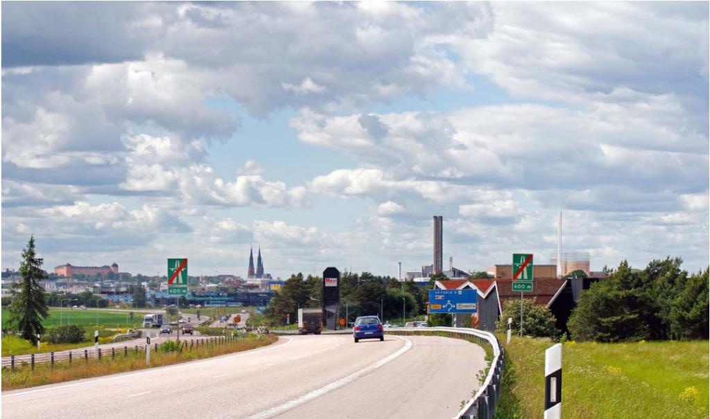 PLANENS KONSEKVENSER, fortsättning Stads- och landskapsbild samt kulturmiljö Anläggningen kan inte döljas och fokus ligger därför på en utformning som samspelar med den klassiska uppsalasiluetten.
