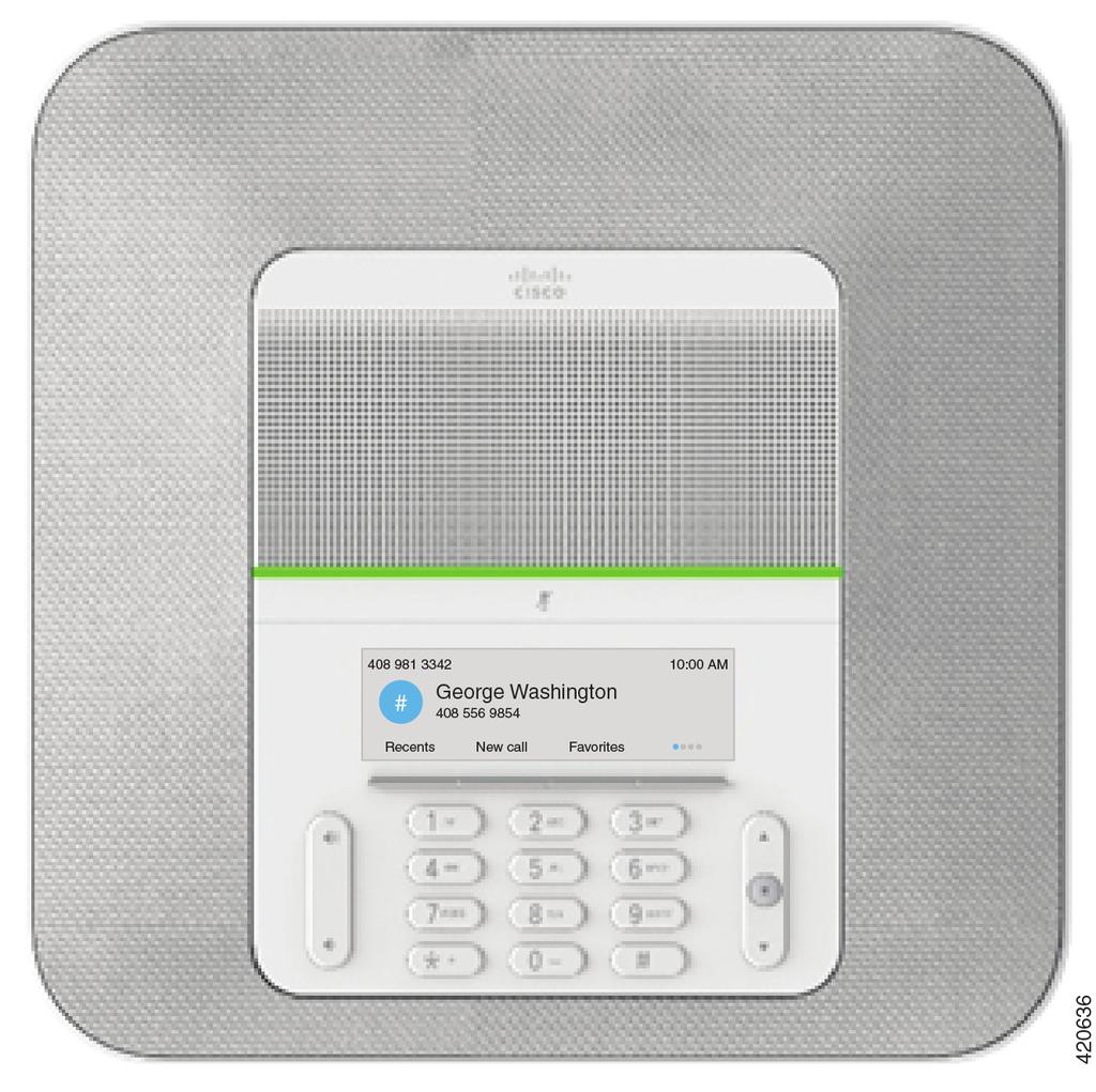 KAPITEL 1 Din telefon Din Cisco IP Conference Phone 8832 och 8832NR, på sidan 1 Ny och ändrad information, på sidan 2 Installation av telefonen, på sidan 3 Portal för självbetjäning, på sidan 11
