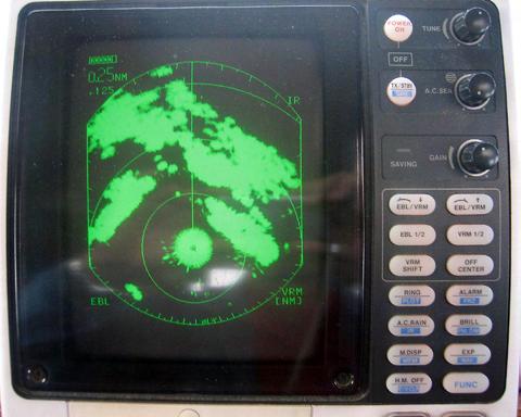 Ekona visas på en radarskärm och kan utgöra en viktig hjälp för att upptäcka annan trafik och undvika kollisioner, men också för att identifiera och mäta avstånd till landområden, sjömärken, fyrar m
