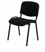 BESÖKSSTOL Iso (Standard) Stapelbar stol i krom, svart eller alu/silver. Slitstarkt tyg i olika färger.
