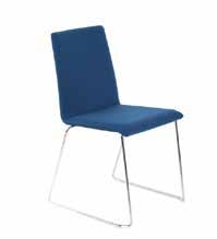 Sitthöjd: 465 mm Art. nr. 5683 Venezia (Tillval) Stapelbar stol med kromat eller alu/silverbelagt sviktstativ.