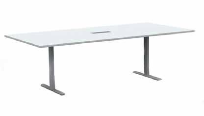 5681 BORD Konferensbord, Optima, för 6 personer Elegant konferensbord med bordskiva i bok, björk, vit eller vit ek.