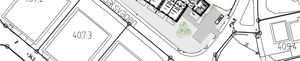 Vid placeringen av byggnaden har hänsyn tagits till befintliga bostadshus vars uteplatser vänder sig mot planområdet.