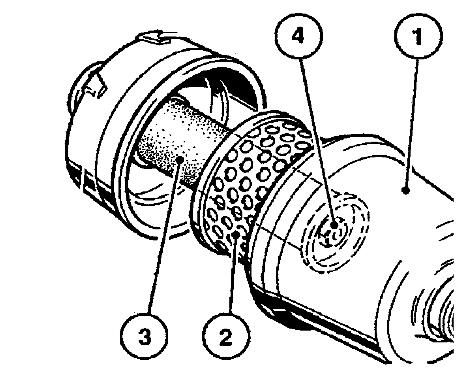 Rengöring, underhåll och service Filterpatron 1. Lossa vingmuttern på filterkåpan (Bild 170/1). 2. Ta bort filterkåpan och dra ut filterelementet (Bild 170/2). 3.