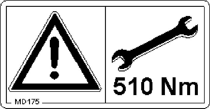 MD 208 Risk att falla ner från maskinen vid utgång ur hytten, om stegen inte är nedfälld! Risk för mycket svåra skador.
