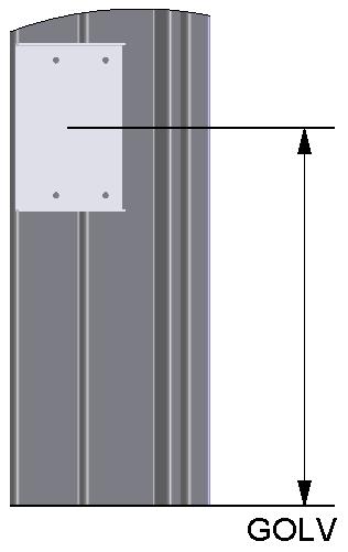 I normal fallet lämnas 15mm kvar från framkant. För karmtyp FF räcker att lämna halva gipsskivans tjocklek. Fig. 3 Fig. 4 3.