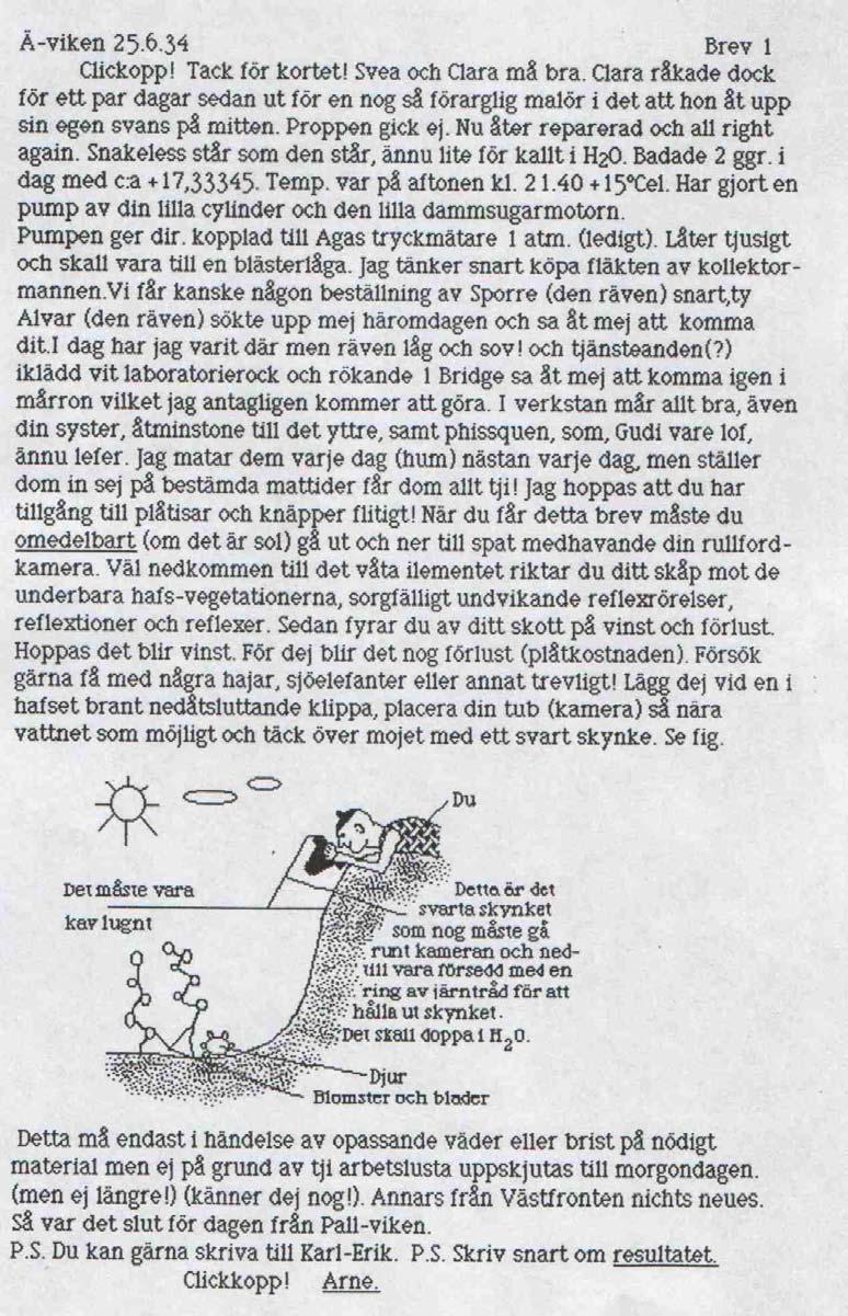 Arne Zetterström genom Carl Axel Strömers ögon. Del 3 Arne Zetterströms gode vän Carl Axel Strömer var en entusiastisk stödjare av SDHF och Dyktankhuset.