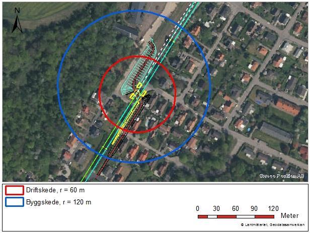 influensområdena har utförts med hjälp av Siechardts empiriska ekvation och Thiems brunnsekvation för stationär strömning. C Figur 13.