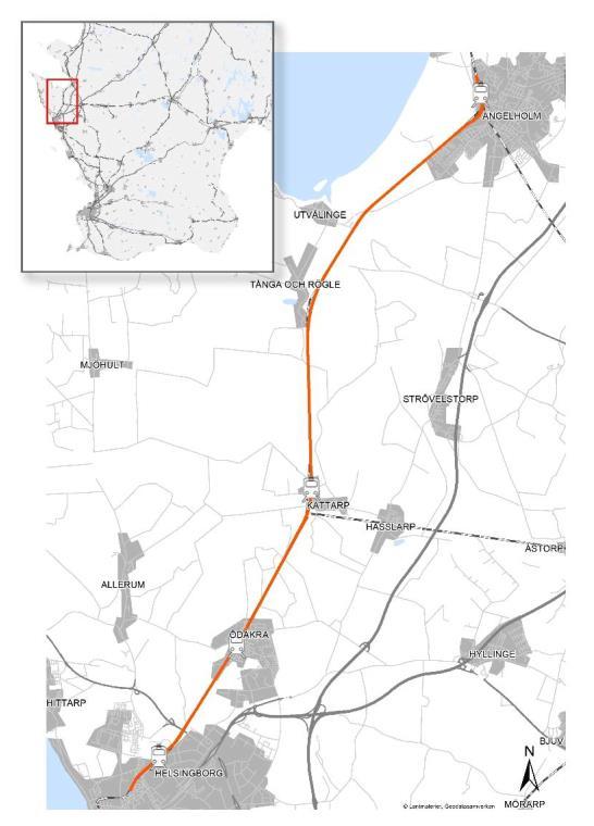 1. Inledning Västkustbanan mellan Göteborg och Lund/Malmö utgör en viktig förbindelse både för regional pendlingstrafik och för längre resor mellan Öresundsregionen och Göteborg/Norge.