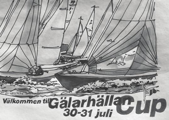 com för mer info! Gälarhällan Cup 11/8 12/8-2st delseglingar Vi startar lördag kl. 12.00 med omvänt srs väst om Råskärsön tar Klösan om Babord och går i mål utanför Bo Westberg Grens brygga i Skagshamn.