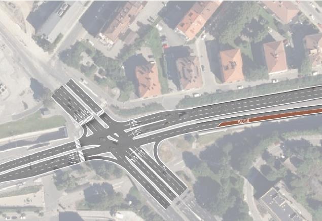 21(34) 3.5 Åtgärdspaket Frösundaleden Längs Frösundaleden (Solnavägen - Kolonnvägen) föreslås kollektivtrafikkörfält.