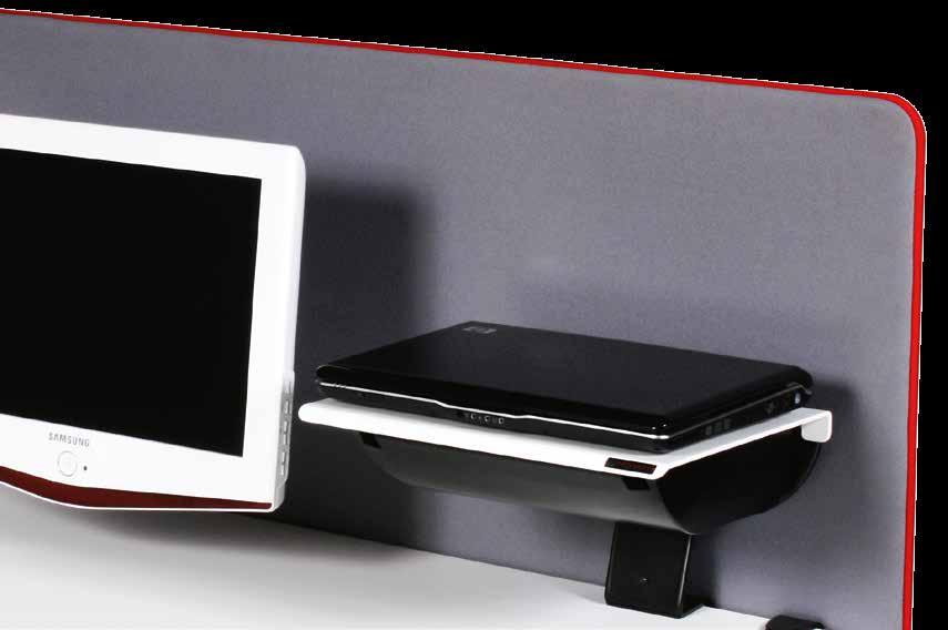 LAPTOPHÅLLARE LAPTOP BOX Låsbar låda med fällbar lucka, utdragbar skiva och uttag baktill för kablar. För laptop/ dockningsstation.