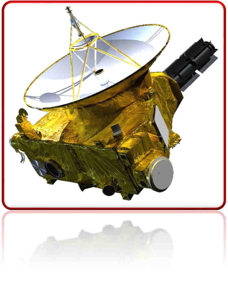 4. New Horizons Denna fråga handlar om rymdsonden New Horizons som i juli 2015 var den första rymdsonden som flög nära en dvärgplanet för att ta bilder och göra vetenskapliga mätningar.