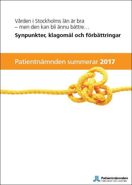 Patientnämndens årsrapport Kan laddas
