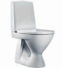 Toalettstol IDO WC/DUSCH SevenD sitthöjd 44 cm toalettstol med mjukstängande, hård sits Badrumsbeslag 4-krok och toalettpappershållare krom självhäftande, monteras ej Handdukstork PAX I