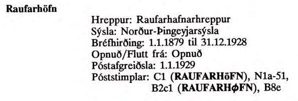 Hur vet man vilka olika stämplar som finns på en Isländsk ort?