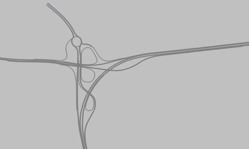 Det finns även en del andra svaga punkter i trafikplatsen, såsom tvär kurva på påfartsrampen mot rv 40V, plötslig och tvär kurva på rampen från rv 40V mot E4S, väjningsplikt på rampen från centrum