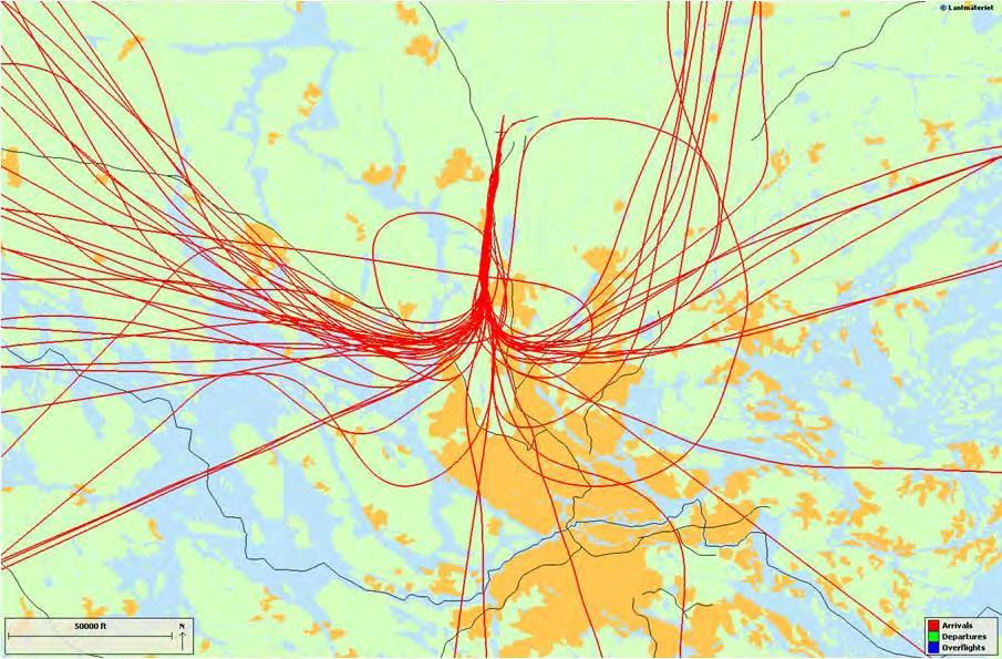 RAPPORT 2017-08-31 01.00 D 2017-000256 13(19) 2.10 Villkor 11 Vid inflygning till bana 01L får Upplands Väsby tätort inte överflygas öster om förlängningen av denna bana på lägre höjd än 750 m MSL.