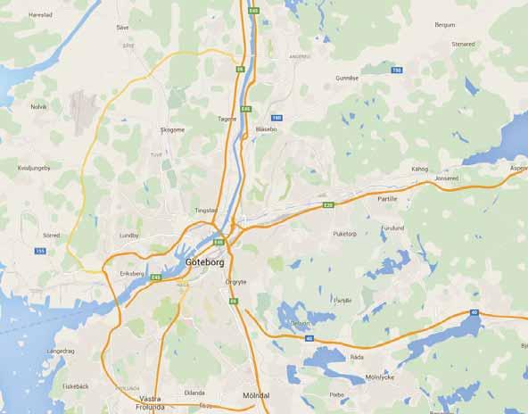 Lerjedalen GK 15-006 2016-01-21 3. Lokalisering Golfbanan är lokaliserad strax efter Gunnilse norr om väg 190 (Gråbovägen) mot Gråbo. Se Figur 1. Golfbanan ligger i sin helhet i Göteborgs stad.