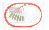 Optoateriel Fiberkablage, Fanout 50 Fanouts - TD Fiberoptik Fiberoptisk fanout, singleode G652D ed 4 fibrer. Produkten är halogenfri och uppfyller kraven i IEC 61300 och EN186000-1.