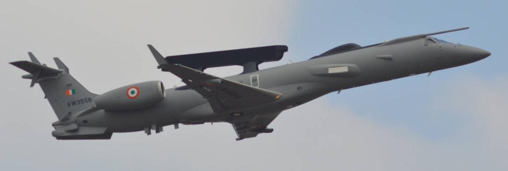 AEW&C system Netra från DRDO (Indien) Netra AEW&C på flygplanet Embraer 145.