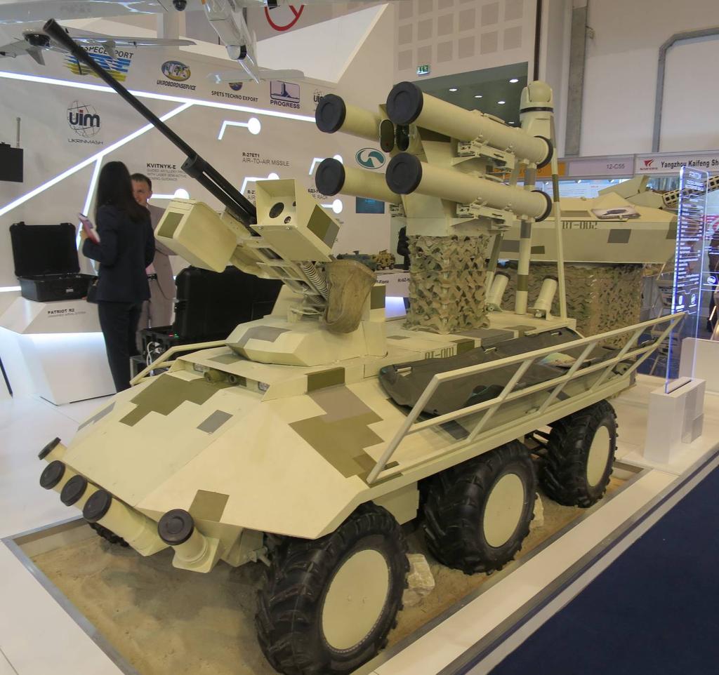 UGV Fantom från SFTE (Ukraina) Fantomen i nya kläder Det ukrainska företaget SFTE SpetsTechnoExport har utvecklat en ny obemannad markfarkost (UGV) 6x6 med namnet Fantom.