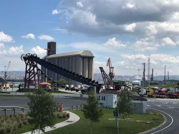 Bilbao studieresa 2017 Bilbao Kolet ligger kvar. Järnverken nedlagda.