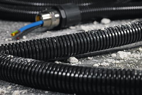 Kabelskyddssystem Skyddsslang plast 3.1 HelaGuard skyddsslangar i plast HG-SW PA6 Standard Maskinbyggnation, apparatskåp, industri och konstruktion, kontrollpaneler, offentliga byggnader.
