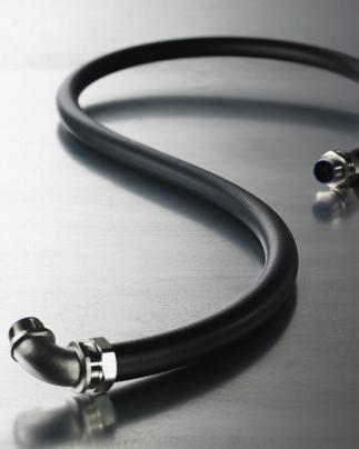 3.2 Kabelskyddssystem Skyddsslang metall Stålslangar med vätsketätt hölje lts Galvaniserad stålslang med PVC överdrag Flexibel skyddsslang i galvaniserat stål, med slätt vätsketätt pvc överdrag.