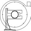 Radialfläktar Dimensioner RAF 500/ RAF 500S med