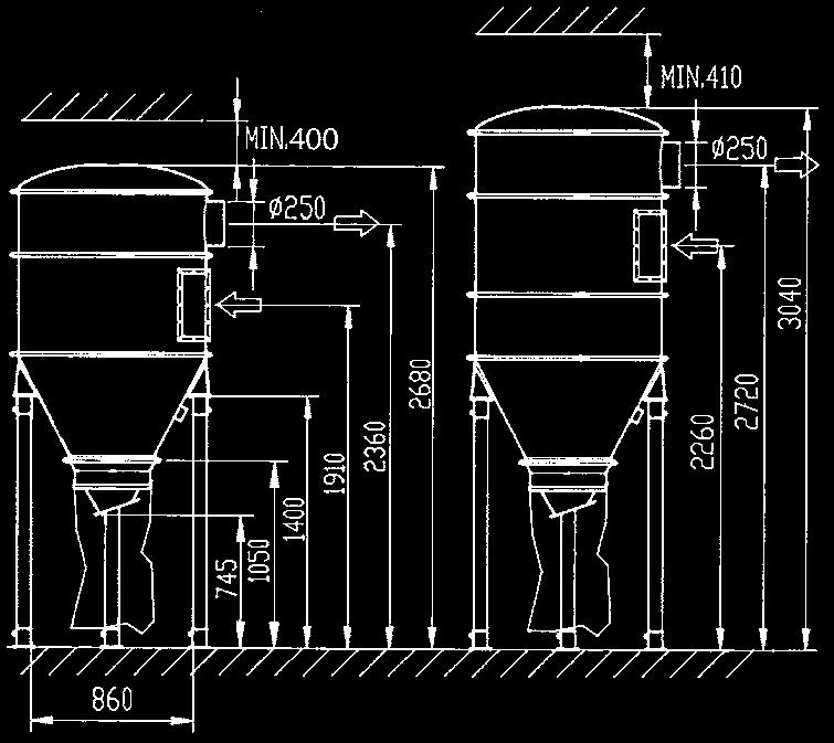 Dustcontrols filterenheter Filterenheter S 21000, S 32000, S 34000, S 34000X, S 46000 Tillbehör (art.nr.) 3004 Stålrör 76 mm, galvaniserat Levereras i 3 m-längder.