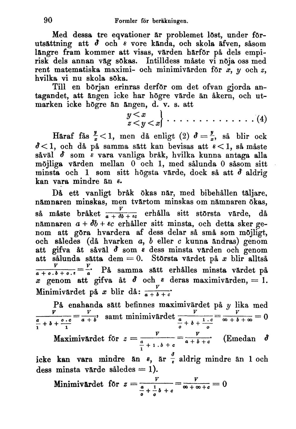 90 Formler för beräkningen.