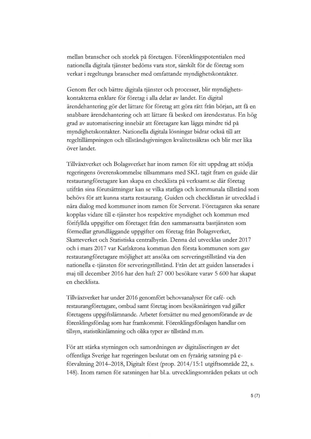 mellan branscher och storlek på företagen.