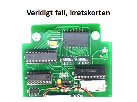 Kretskort konstruerat av studenter i Haninge. Själva monteringen och lödningen av komponenter kan också ha betydelse.