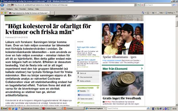p=0,07) Risk? - Fler biverkningar > mer än dubbelt så många behandlingsavbrott med atorvastatin 80 mg/dag vs.