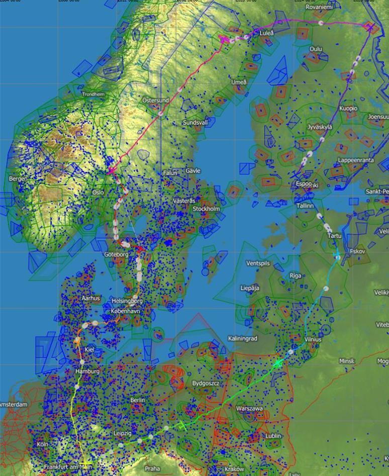 Minnesvärda flygningar Denna ga ng ha nvisar jag till O yvind Moes flygning nedan samt filmen fra n Va ga. En lite längre tur O vind Moe i Norge tog sin ASH31Mi och for pa tur.