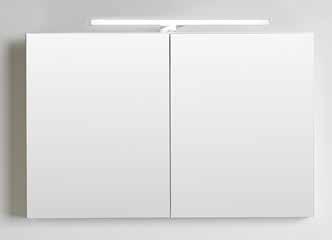 inuti skåp, Mjukstängning, Belysning Nite LED Mått (BxHxD): 400x640x150 mm Pris wc-dusch och wc: Ek 1300:- 2850:- SPEGELSKÅP 600 Två glashyllor, Spegel även