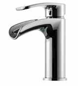 WC/TVÄTTSTÄLLSBLANDARE HÖGSKÅP FLOW Modell: Hel lucka, Fem hyllor, Indragna hyllor i skåpets