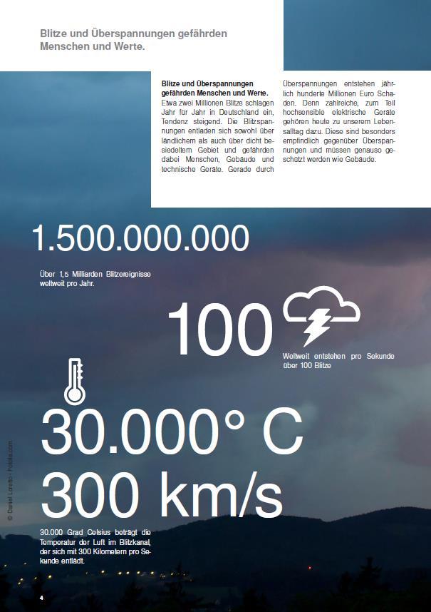 Åska och Överspänningar. Ca 100 000 blixtar i Sverige/år.