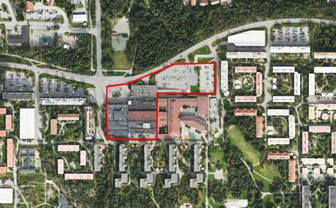 BILD: WHITE BRANDBERGENS CENTRUM Centrumanläggningen öppnade år 1974 och är navet i Brandbergen. Här finns närservice, kollektivtrafik och många av områdets mötesplatser.